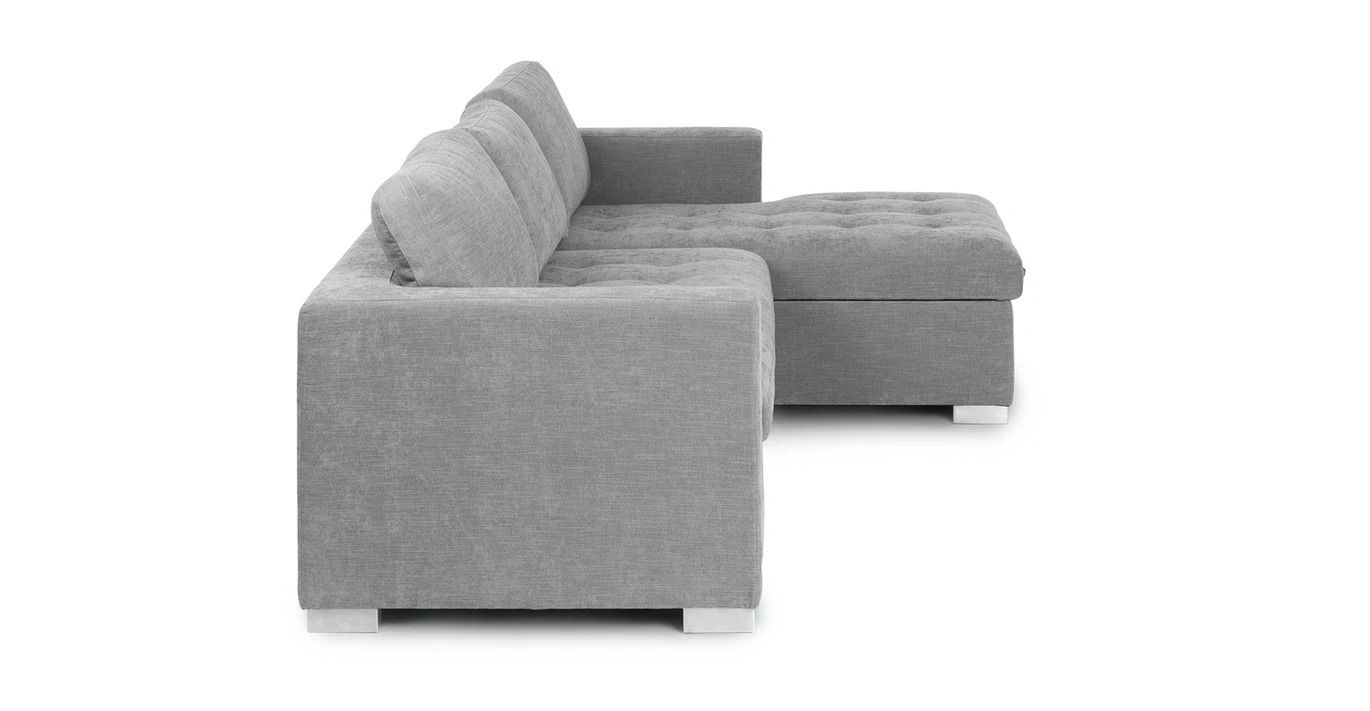 Soma Dawn Gray Right Sofa Bed thumbnail 4