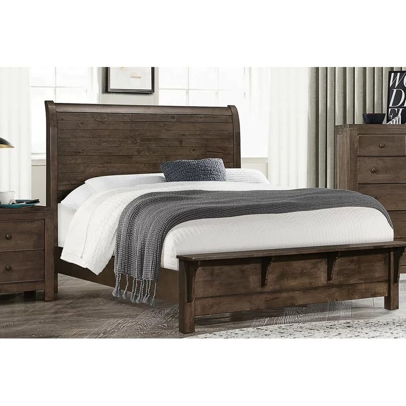 Cecelia King Solid Wood Standard Bed thumbnail 2