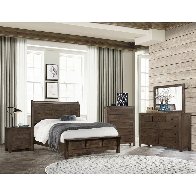 Cecelia King Solid Wood Standard Bed thumbnail 3