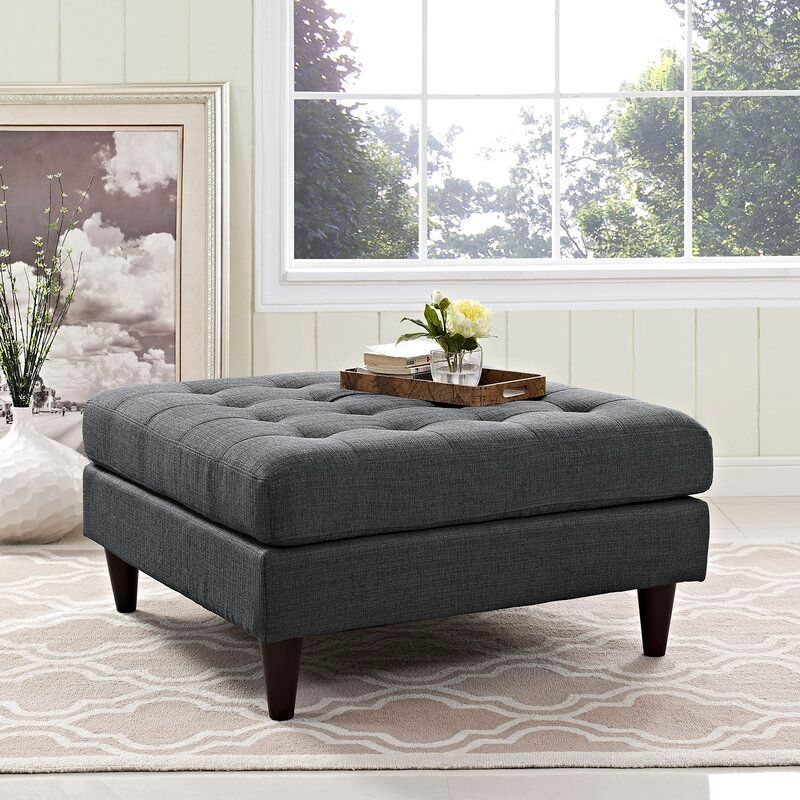 Brodee 35.5inch Wide Tufted Square Cocktail Ottoman thumbnail 2