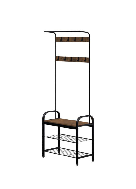 Odysseus Hall Tree with Bench and Shoe Storage thumbnail 2