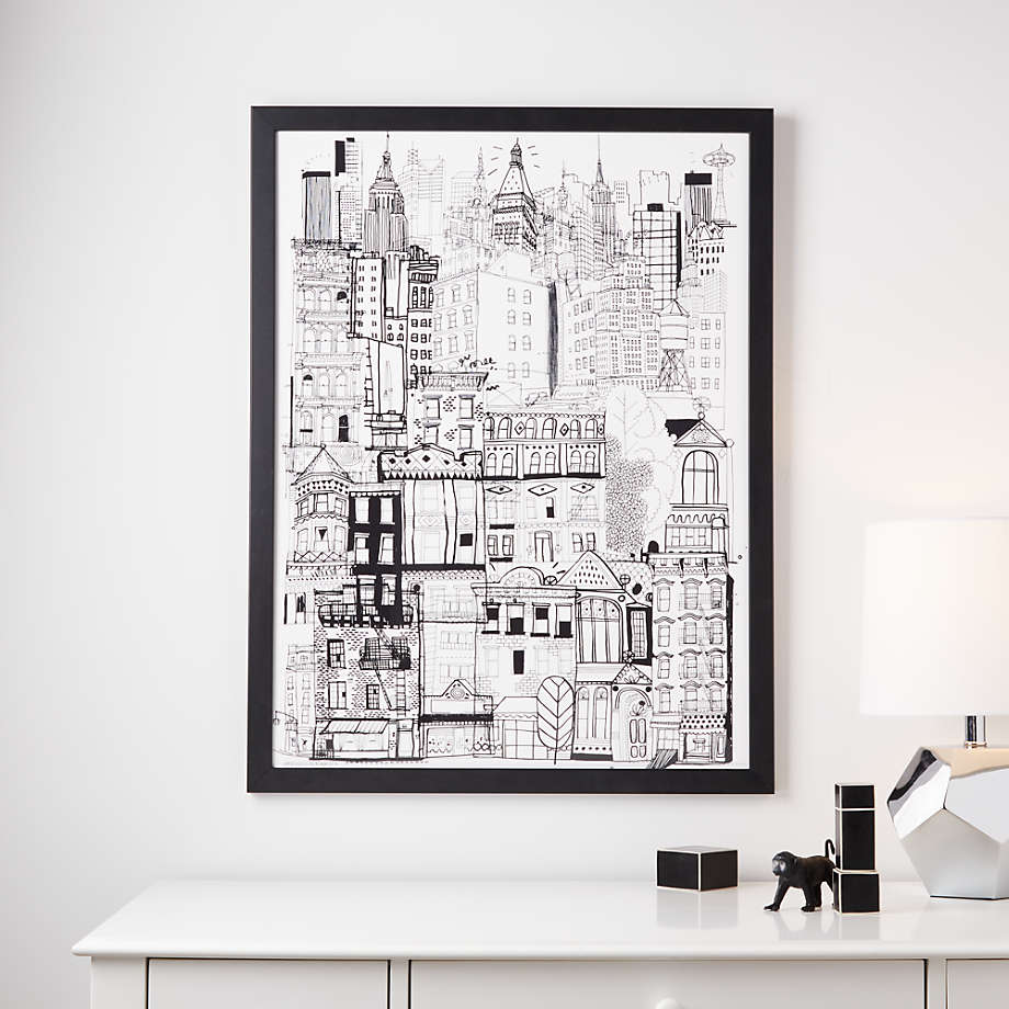 City Framed Wall Art framed  thumbnail 2