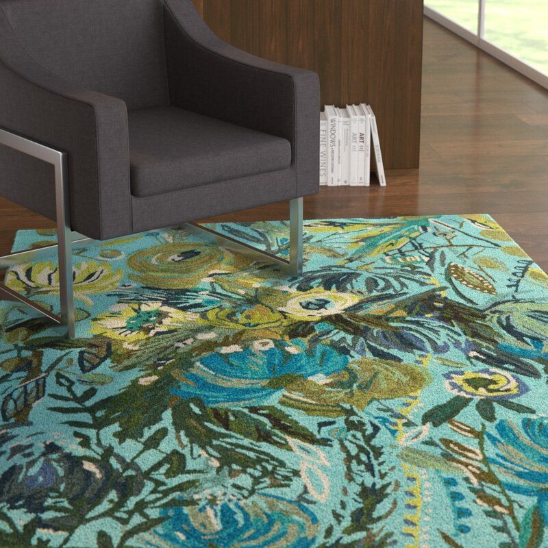 Effiom Floral Handmade Area Rug thumbnail 2