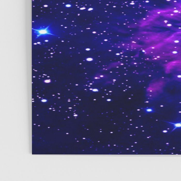 Fox Fur Nebula Galaxy blue purple Poster thumbnail 3