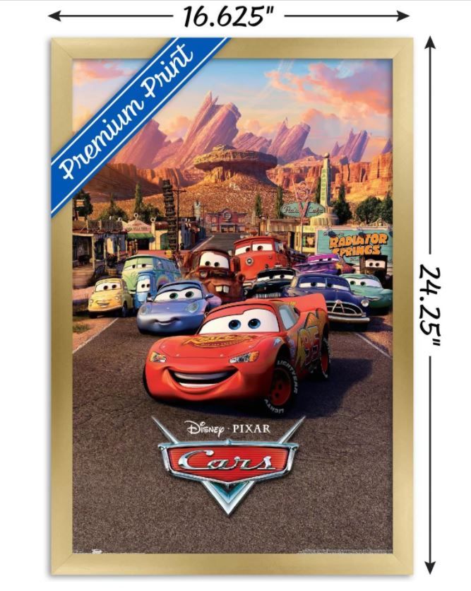 Trends International Disney Pixar Cars With Frame thumbnail 4