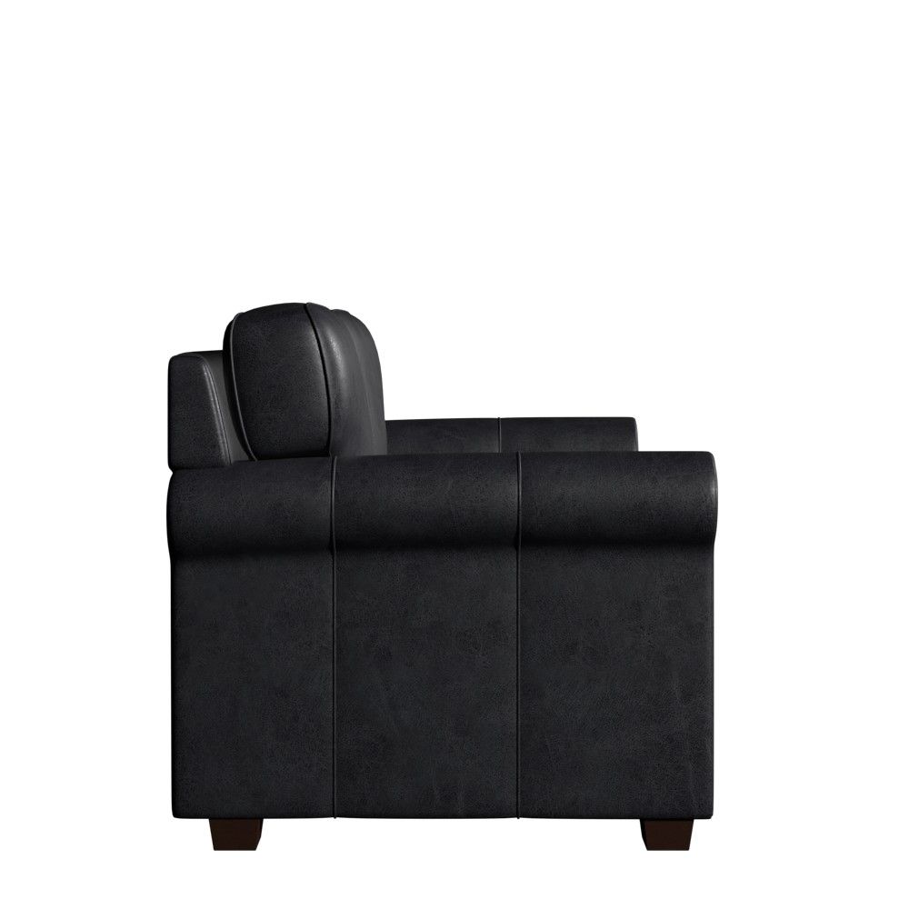 Rachel Genuine Leather Rolled Arm Loveseat thumbnail 2