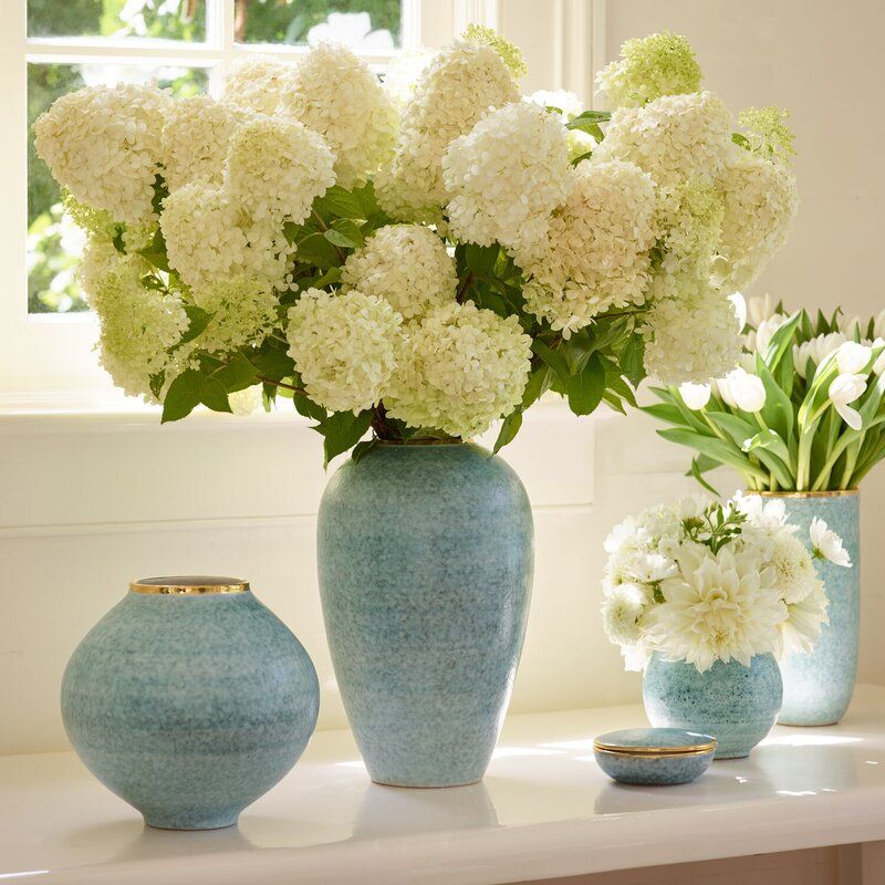 Calinda Blue 11 Ceramic Table Vase thumbnail 3