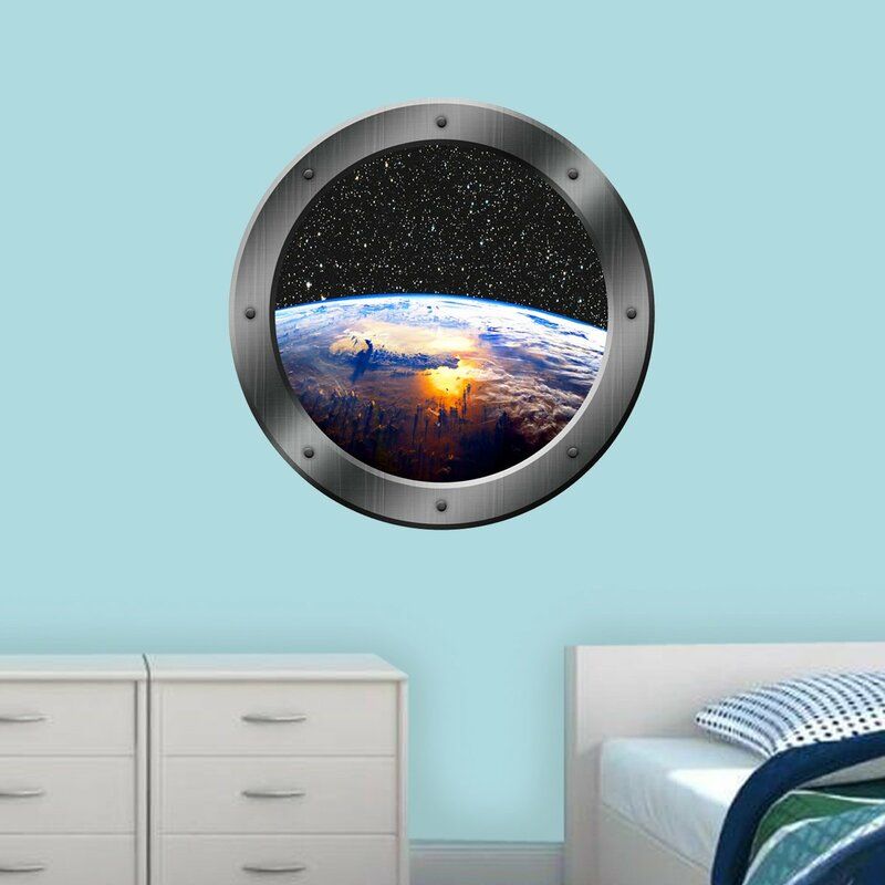 Stclair Planet Earth Space Window Porthole With Frame thumbnail 3
