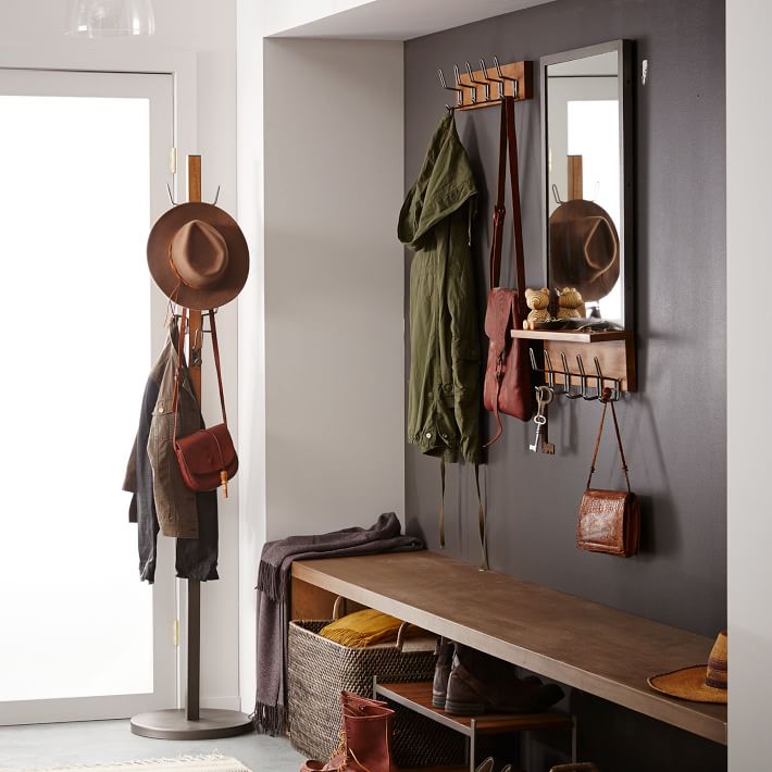 Industrial Wood and Metal Shoe Rack thumbnail 6