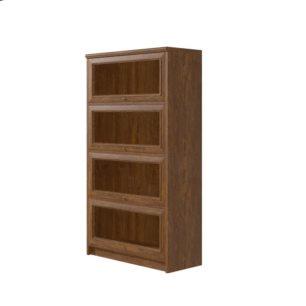 Didier 58'' H x 32.5'' W Solid Wood Barrister Bookcase thumbnail 2