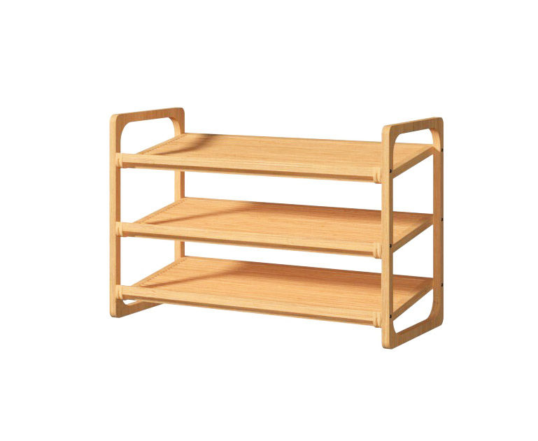 Bamboo Tiered Shoe Rack thumbnail 2