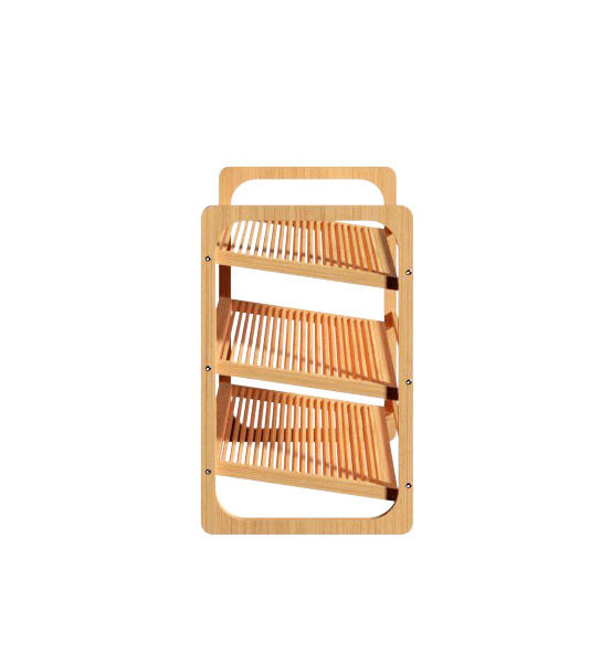 Bamboo Tiered Shoe Rack thumbnail 3