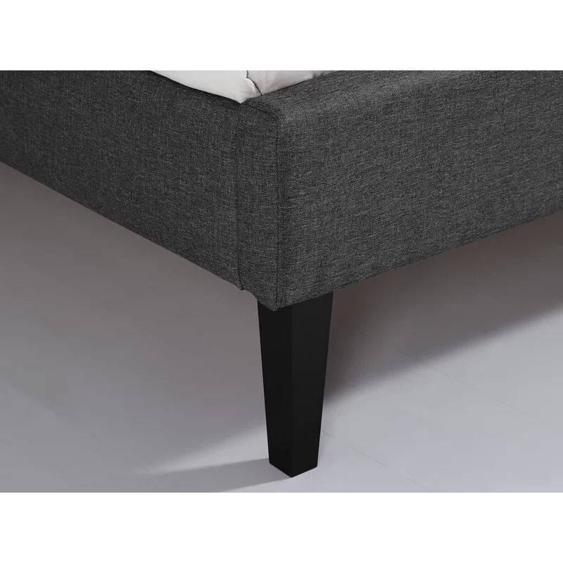 Furniture Queen Tufted Upholstered Low Profile Platform Bed thumbnail 5