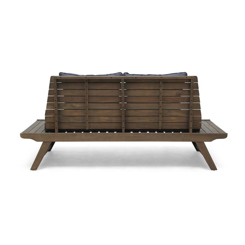 Bullock 65 Wide Outdoor Loveseat with Cushions thumbnail 4