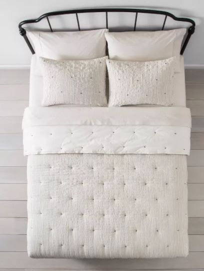 Stripe and Stitch Embroidery Comforter  thumbnail 4