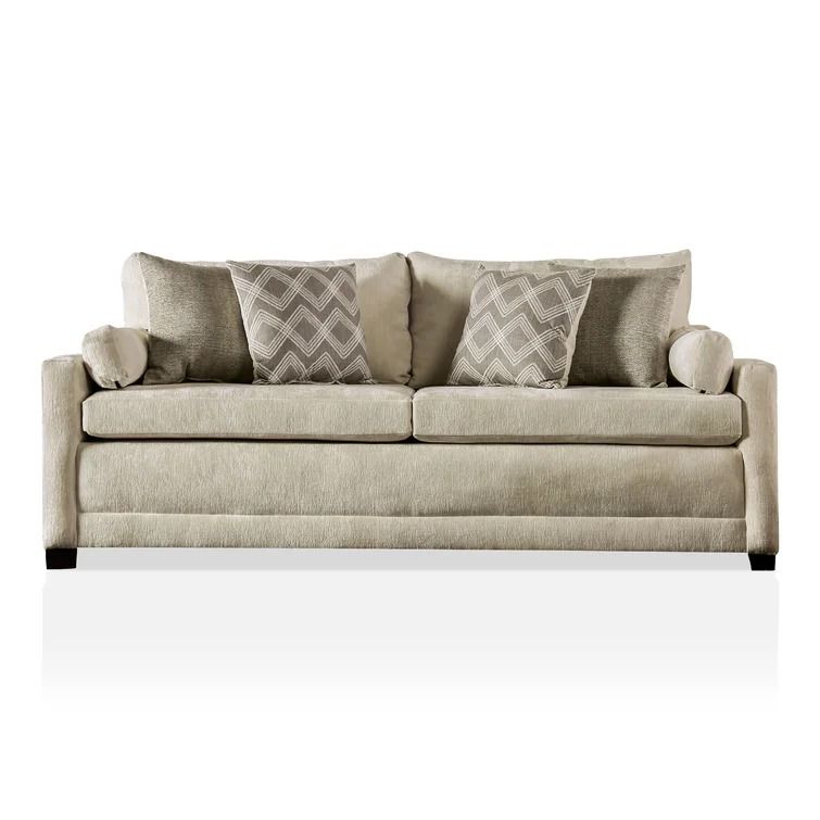 Nicklaus Chenille Square Arm Sofa thumbnail 3