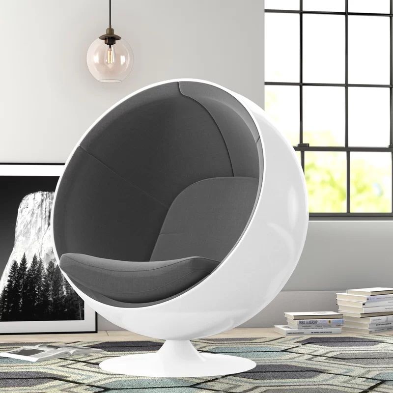 Kuganathan Wide Swivel Balloon Chair thumbnail 4