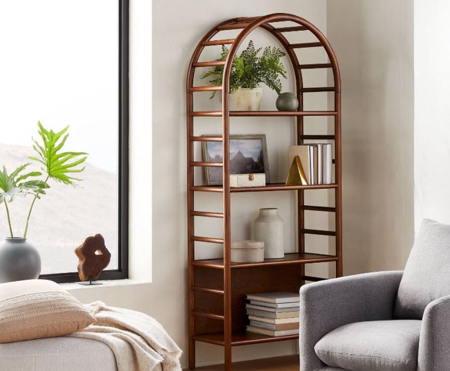 Holladay Curved Wooden Bookcase thumbnail 2