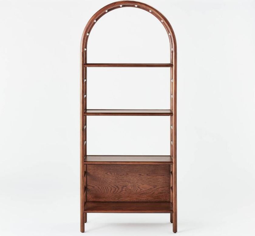 Holladay Curved Wooden Bookcase thumbnail 3