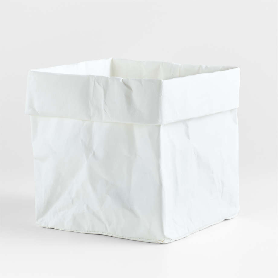 Blaine White Washable Paper Cube Bin thumbnail 4