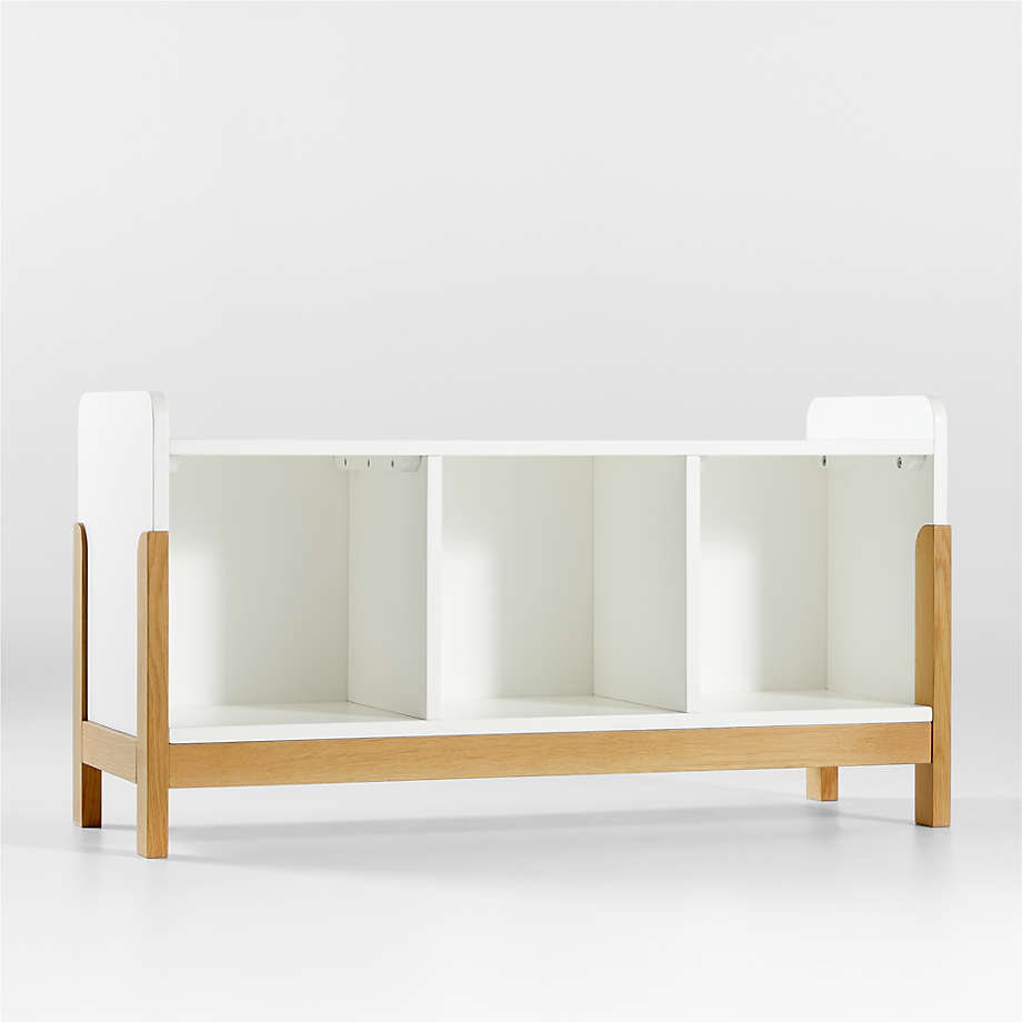 Rue White 3 Cube Low Bookcase thumbnail 2