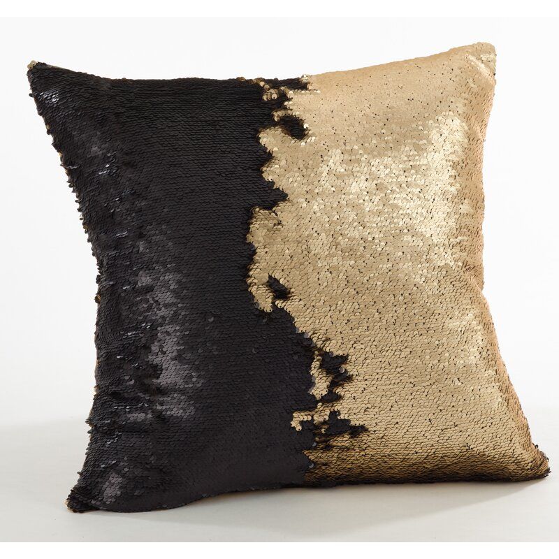 Alandra Sequin Mermaid Throw Pillow with insert thumbnail 2