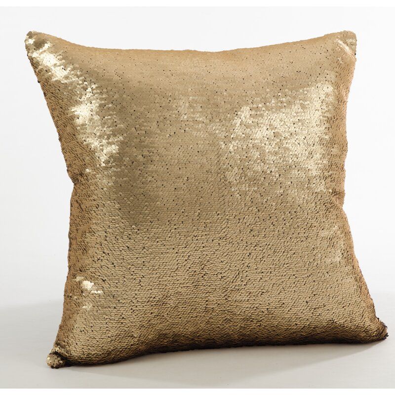Alandra Sequin Mermaid Throw Pillow with insert thumbnail 3