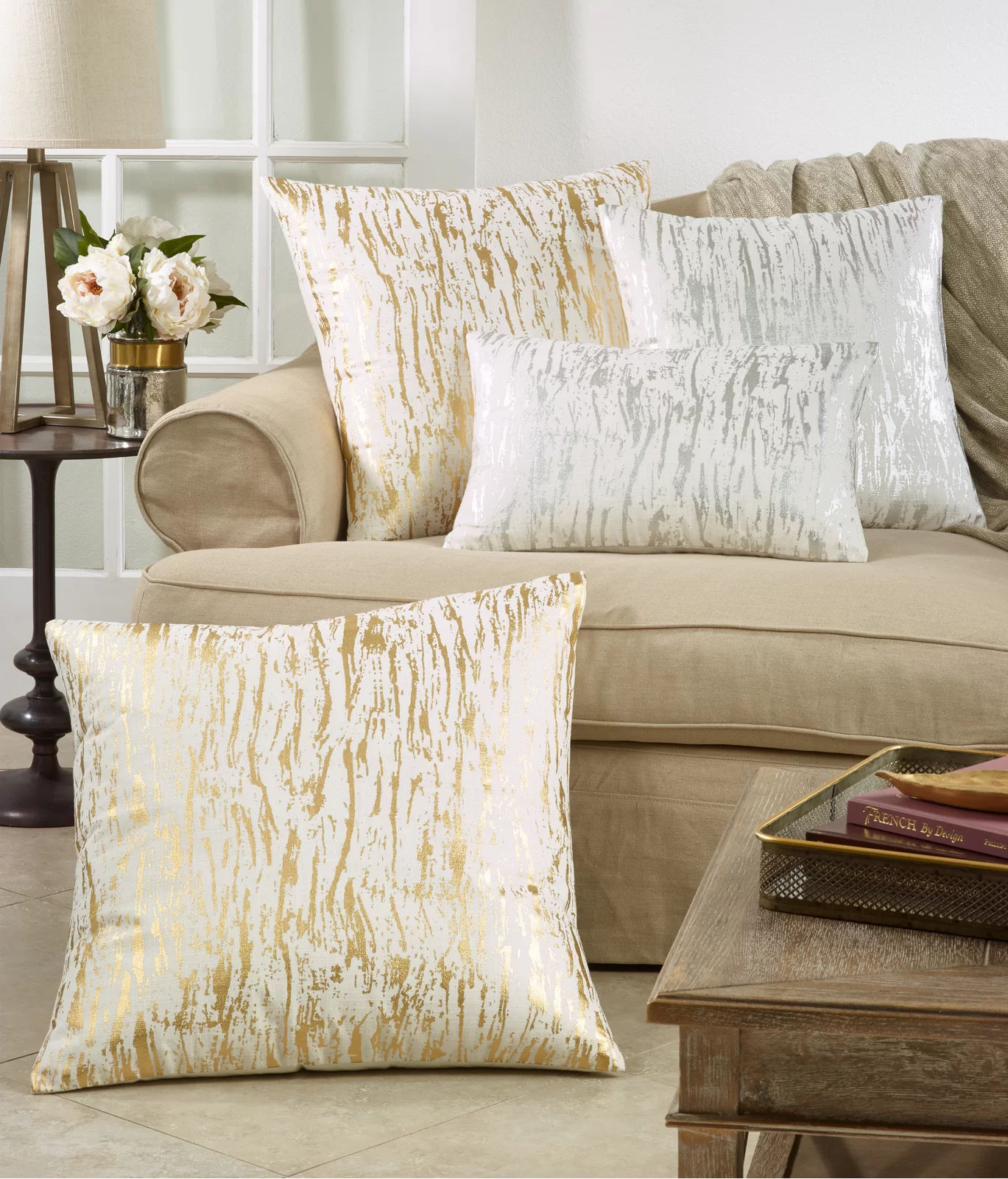 Elyssa Cotton Lumbar Pillow with insert thumbnail 2