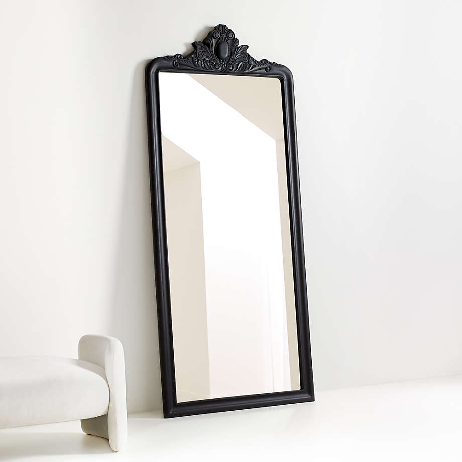 Levon Carved Wood Floor Mirror thumbnail 3