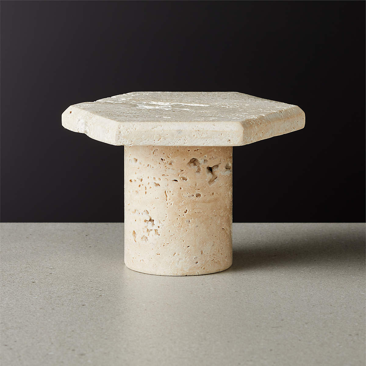 ROCA TRAVERTINE PILLAR CANDLE STANDS SMALL thumbnail 3