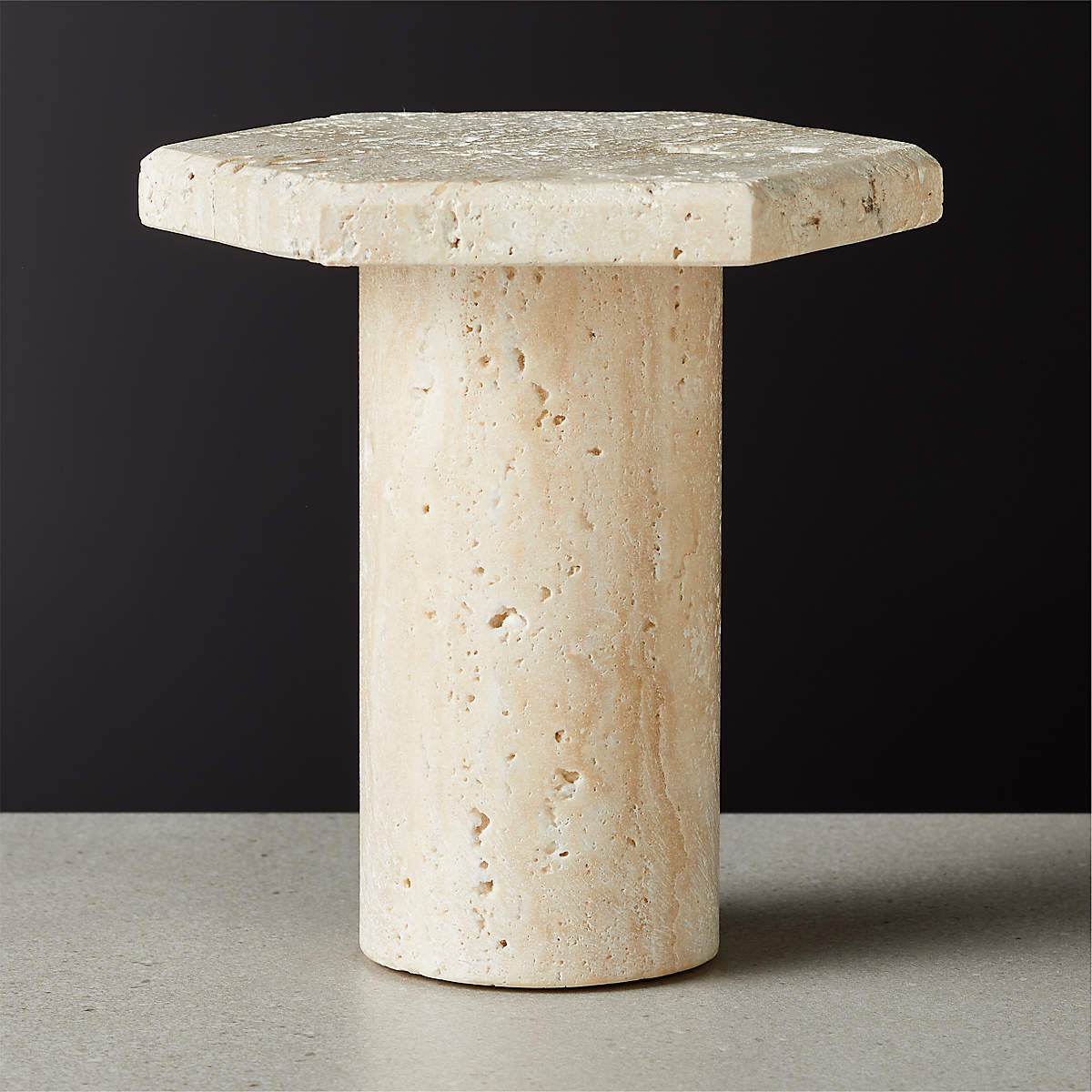 ROCA TRAVERTINE PILLAR CANDLE STANDS LARGE thumbnail 3