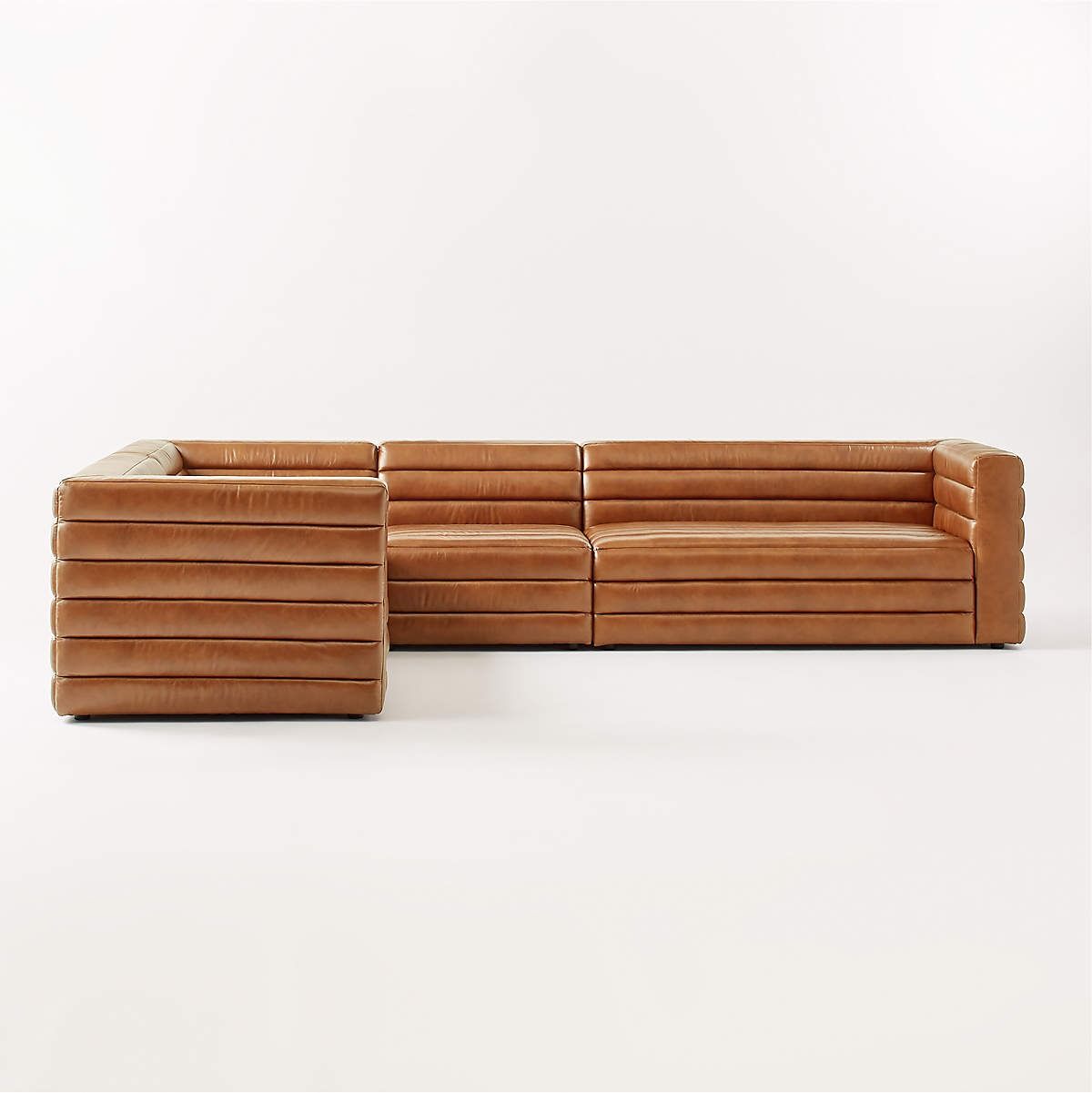 Strato Piece Leather Sectional Sofa thumbnail 3