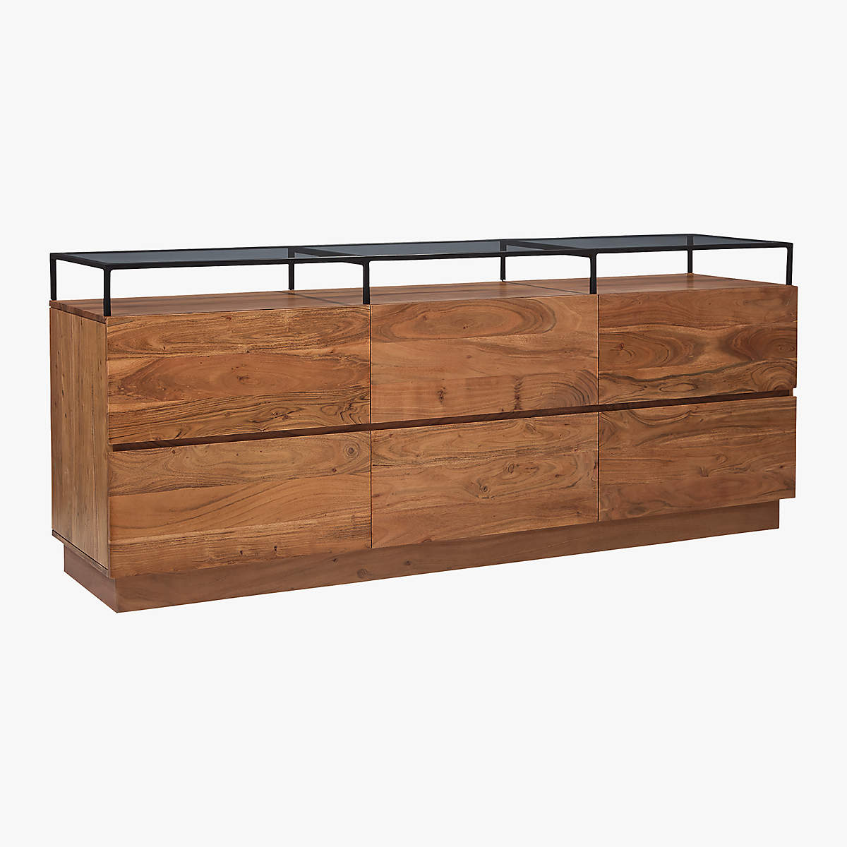 LAWSON LOW GLASS TOP DRESSER thumbnail 7