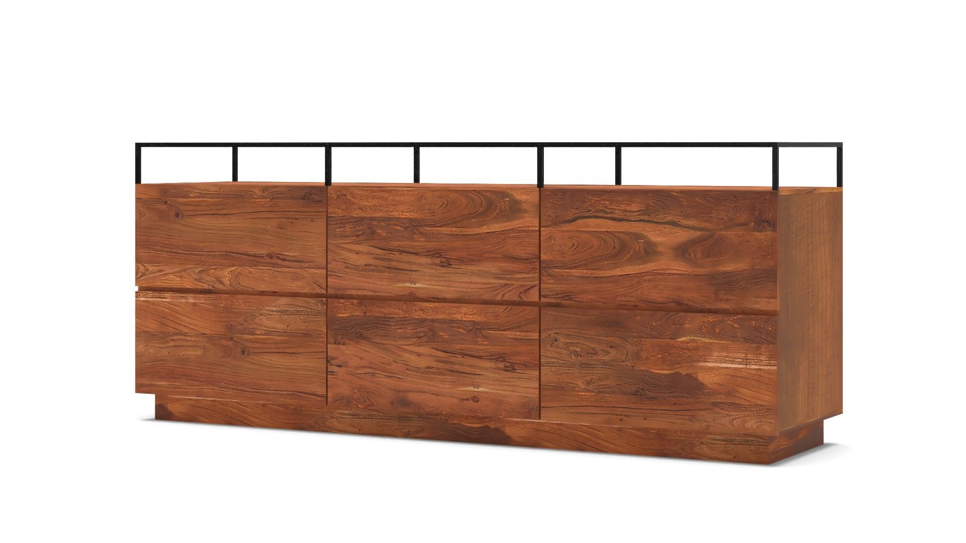 LAWSON LOW GLASS TOP DRESSER thumbnail 3