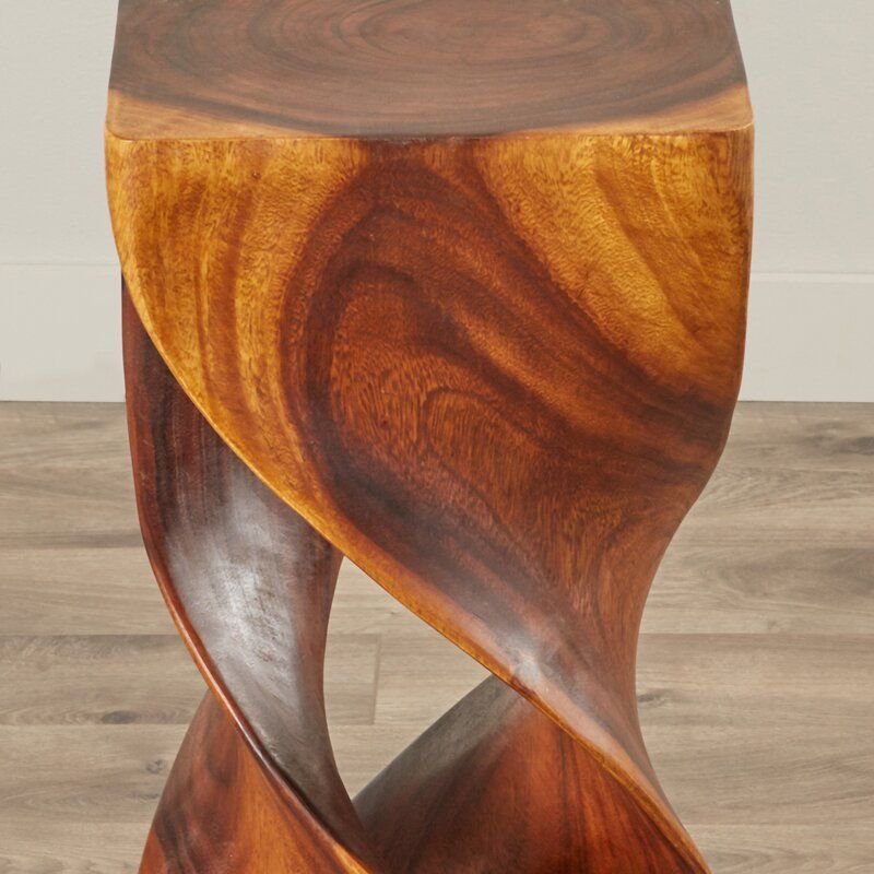 Hanson Solid Wood Abstract End Table thumbnail 3