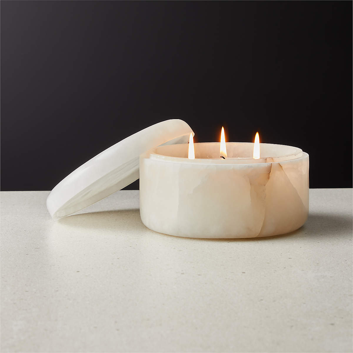 Alabaster Candel Bowl thumbnail 2