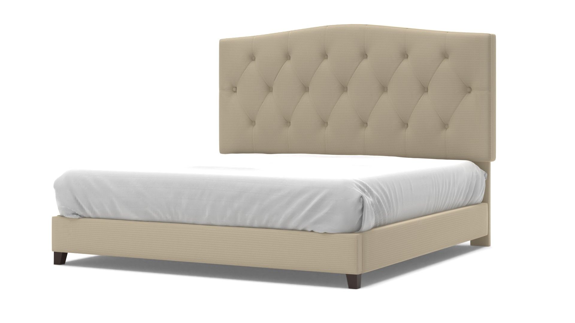 Elliot Curved Tufted Upholstered Bed king thumbnail 2