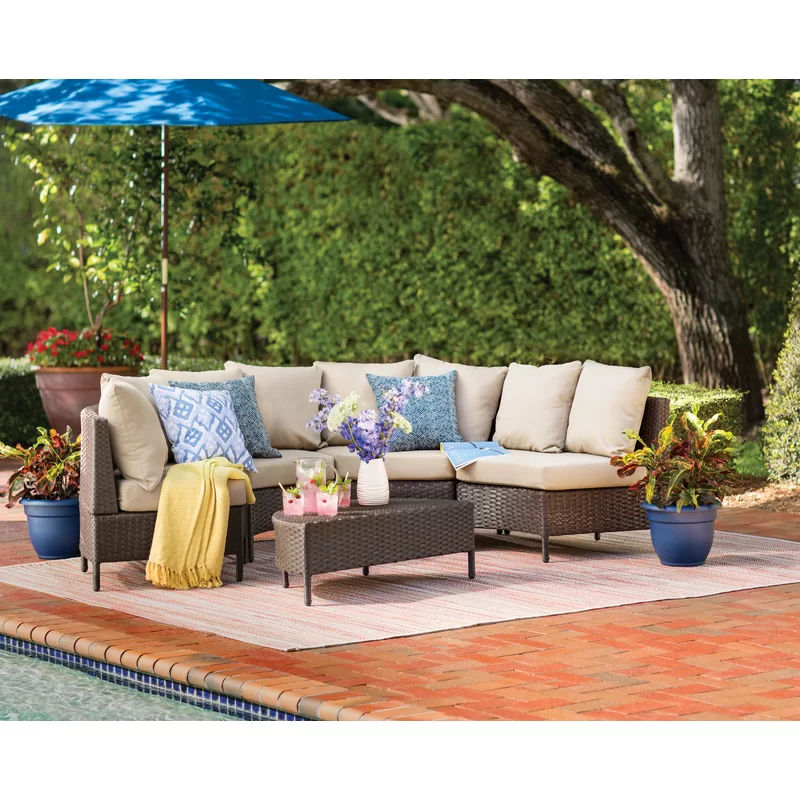 Dowd 4 Person Seating Group with Cushions thumbnail 2