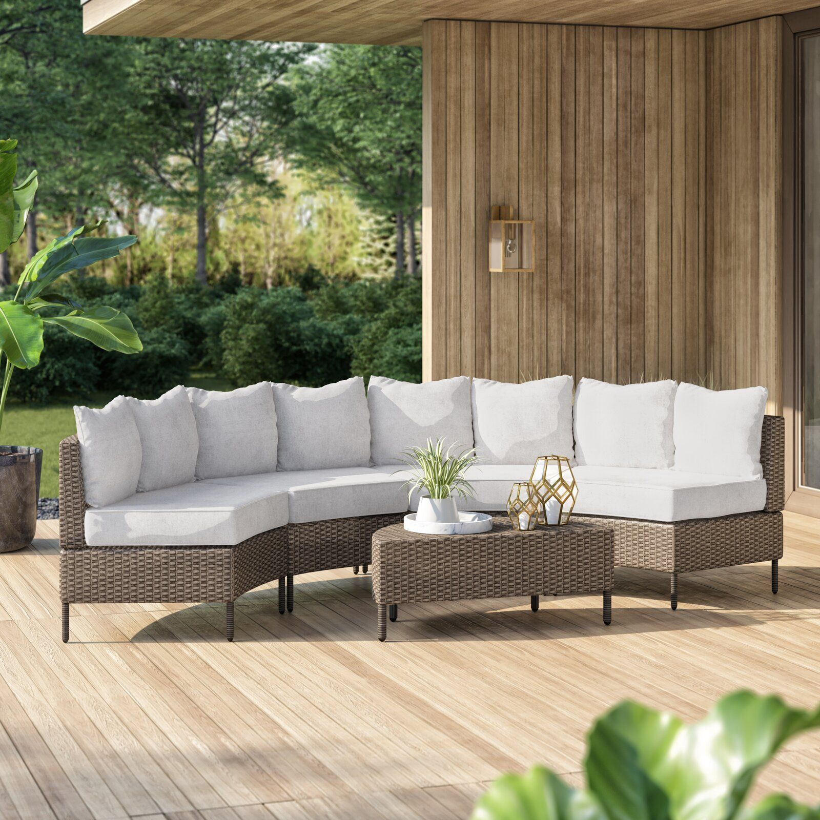 Dowd 4 Person Seating Group with Cushions thumbnail 3