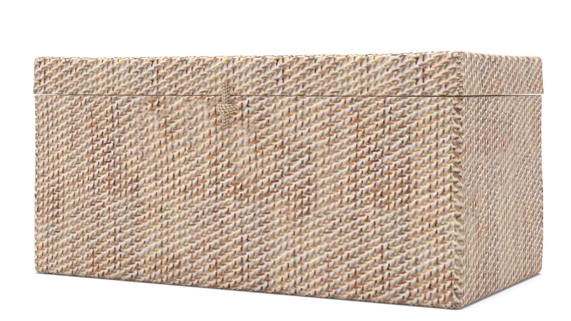 Whitewash Tava Handcrafted Rattan Lidded Box thumbnail 2