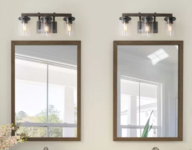 Cliona 3 Light Dimmable Brown Vanity Light thumbnail 5