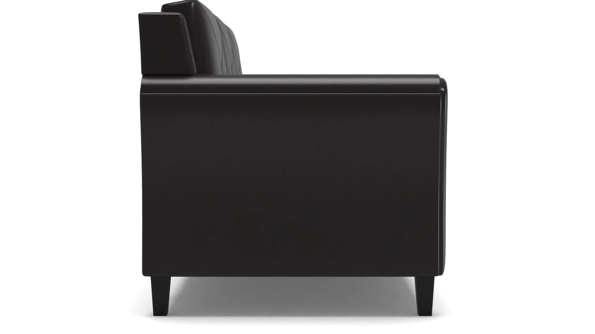 Faux Leather Rolled Arm Sofa thumbnail 3