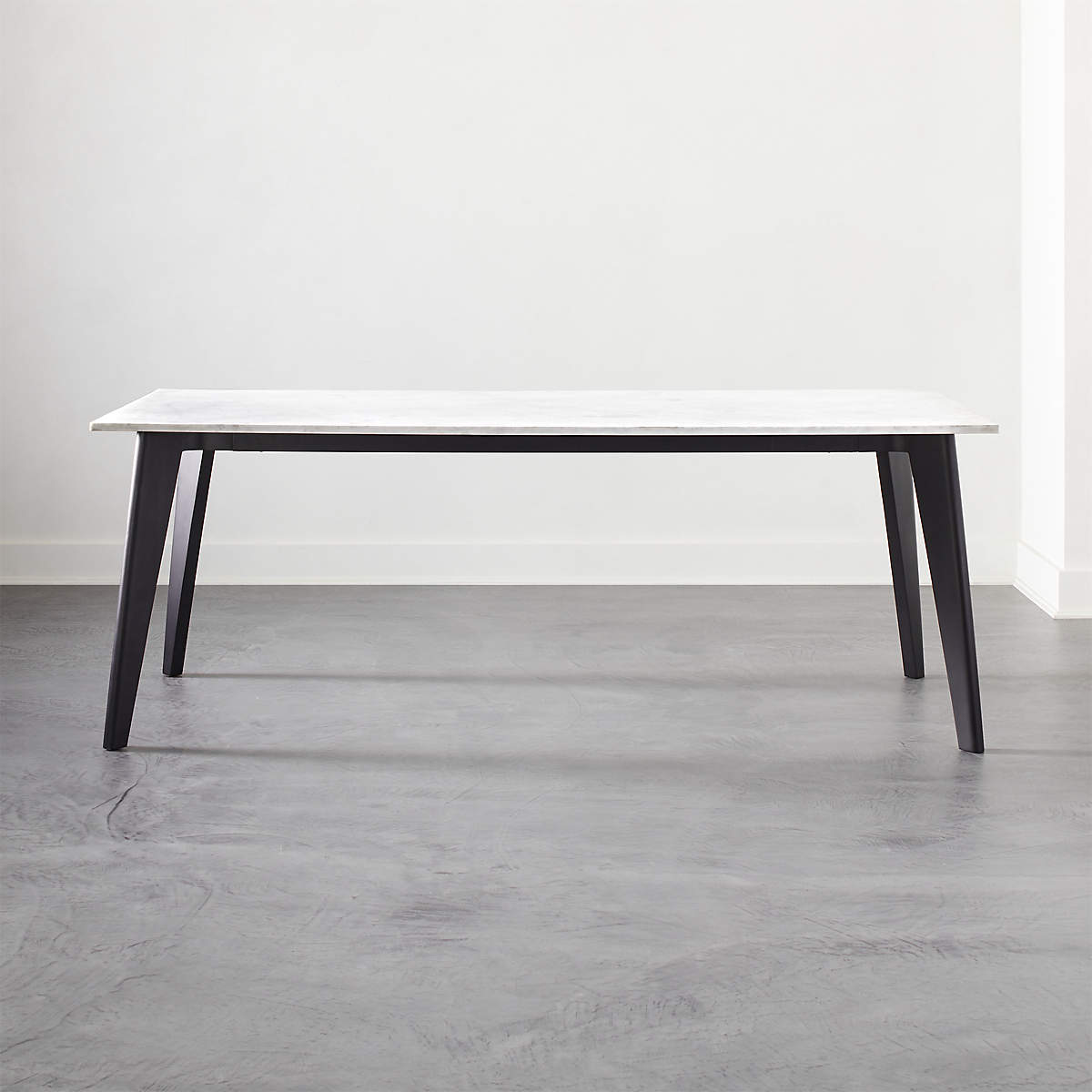 Harper Black Dining Table with Marble Top thumbnail 2