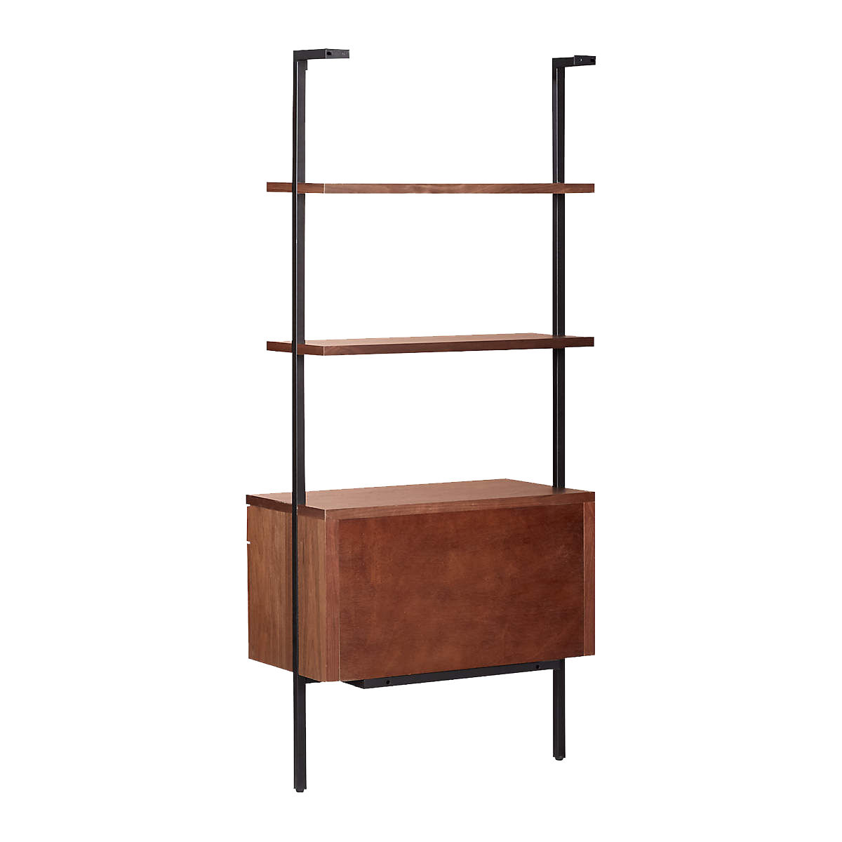 HELIX 70 WALNUT BOOKCASE WITH 2 DRAWERS thumbnail 5