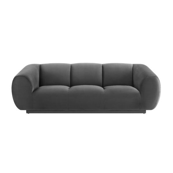 EMMET GREY VELVET SOFA thumbnail 3