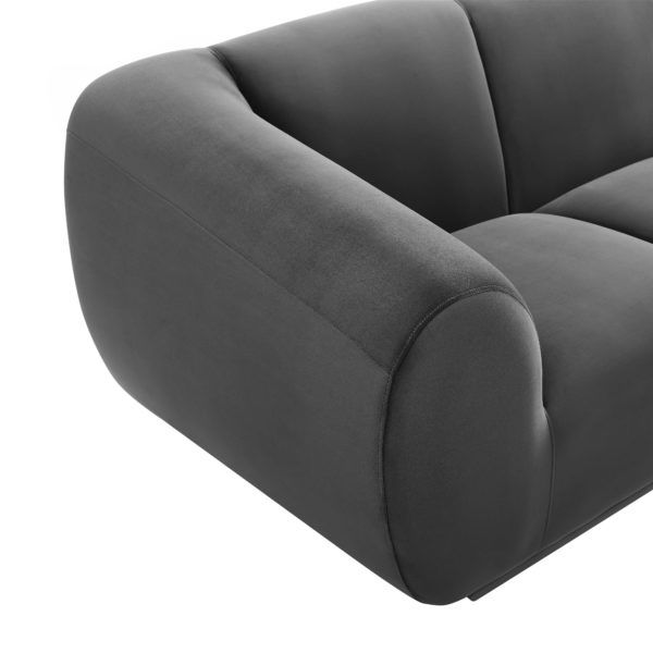 EMMET GREY VELVET SOFA thumbnail 5