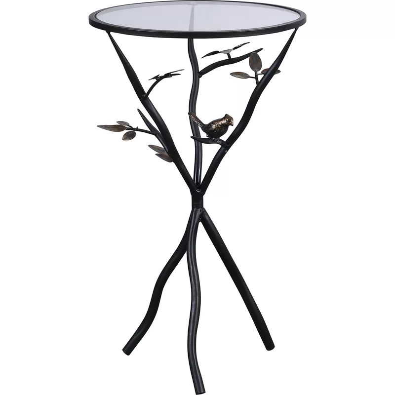 Marguret Glass 3 Legs End Table thumbnail 3