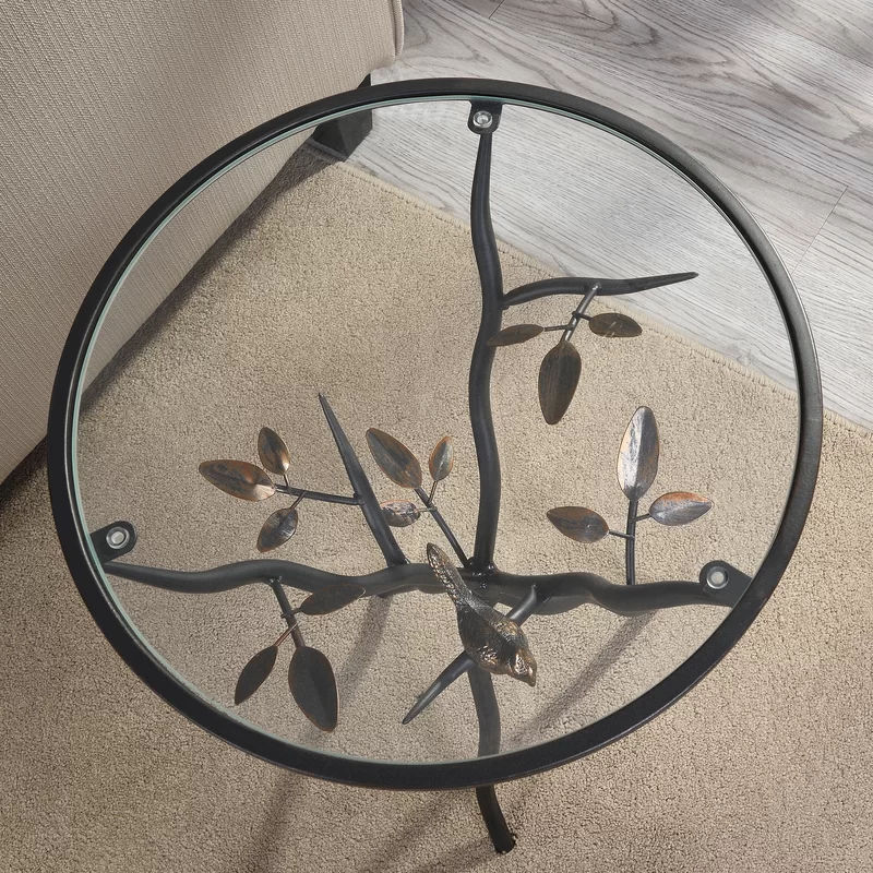 Marguret Glass 3 Legs End Table thumbnail 5