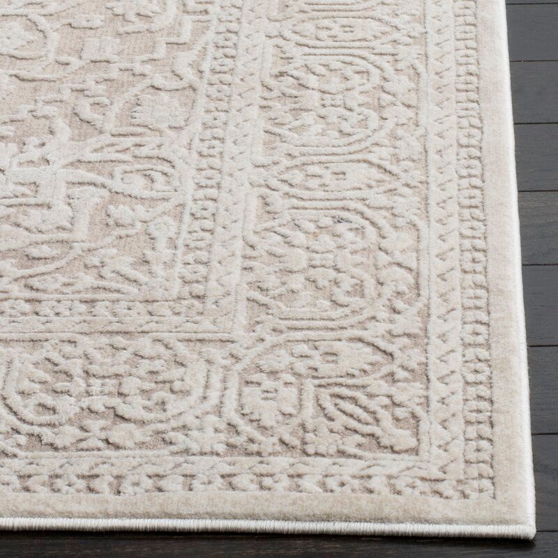 Calidia Oriental Beige Cream Area Rug 10'x14' thumbnail 2