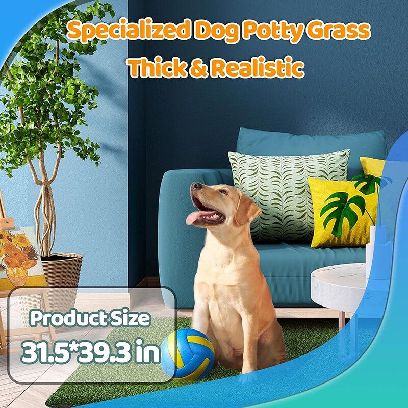 Artificial Grass Rug For Dog 39.4 X 31.5 Inches thumbnail 2